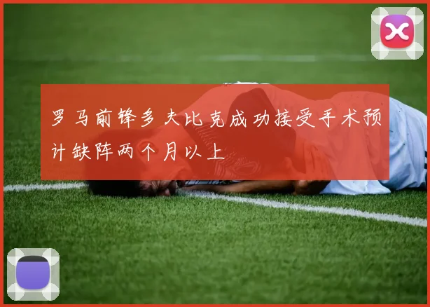 罗马前锋多夫比克成功接受手术预计缺阵两个月以上